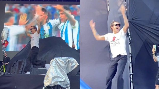  Harry Styles celebró el triunfo de Argentina en el Mundial  