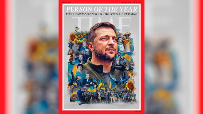 Volodímir Zelenski fue elegido persona del año por la revista Time