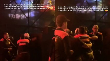   Guardias confundieron a músico de Slipknot con fan y no lo dejaron subir al escenario 