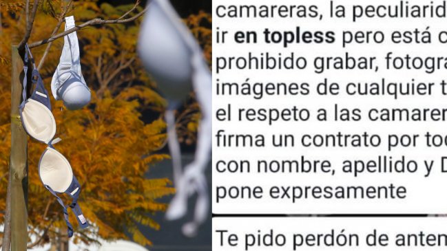 Indignación por oferta de trabajo a camareras: Les pedían trabajar en topless