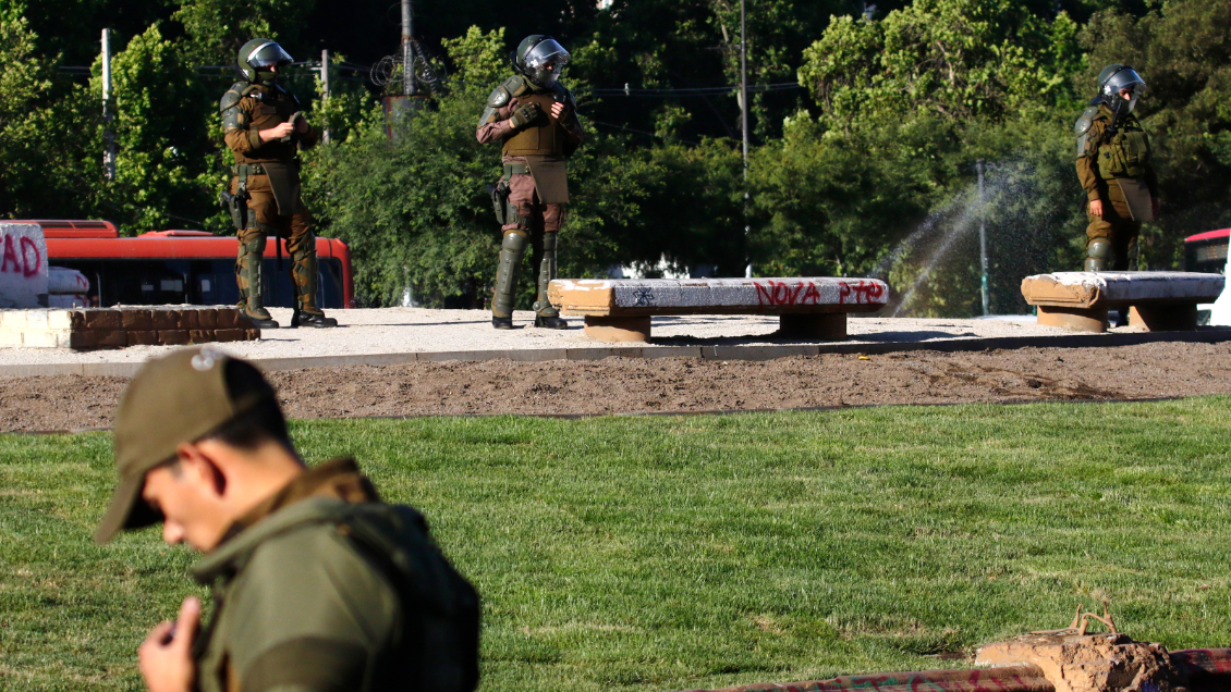 Delitos vandálicos en Plaza Baquedano cayeron 71% entre 2019 y 2022