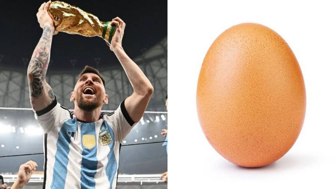 Lo logró: Messi superó al huevo y se quedó con el récord de más likes en Instagram