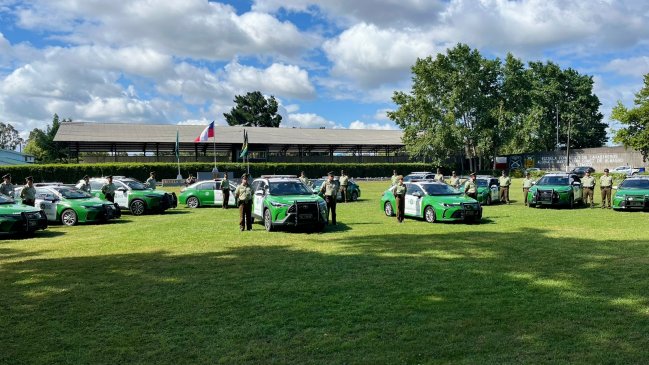 Carabineros de La Araucanía recibió 14 nuevos vehículos policiales