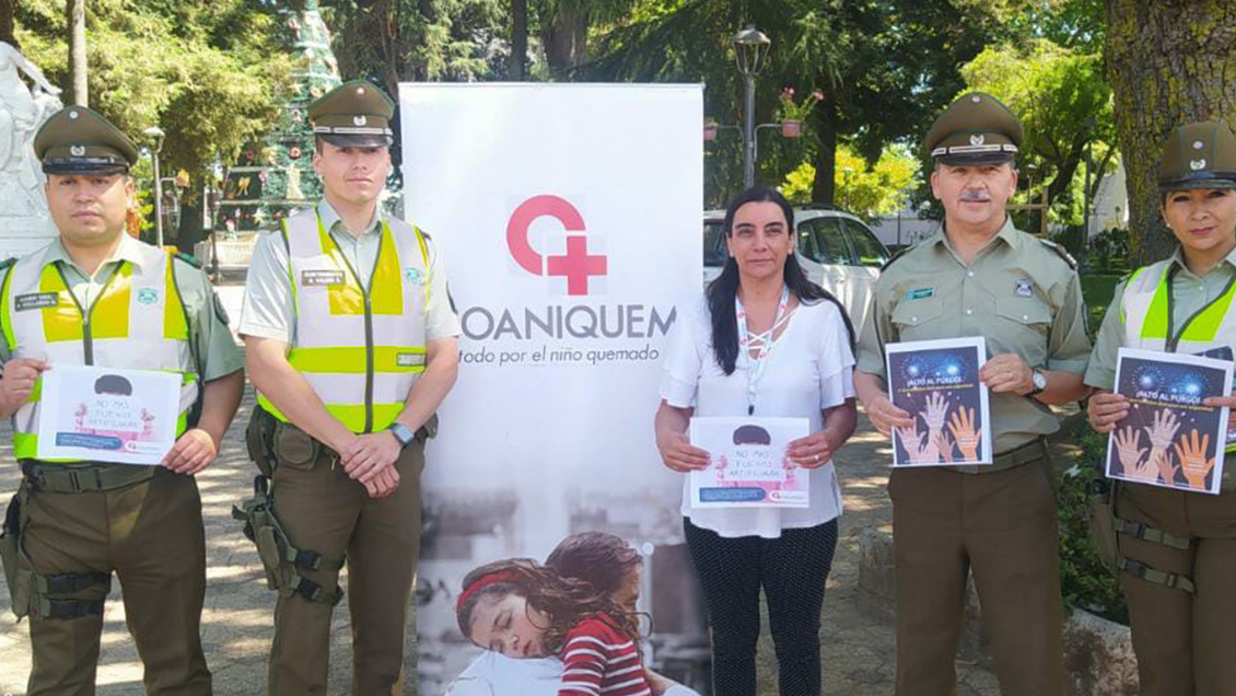 Carabineros y Coaniquem inician campaña 