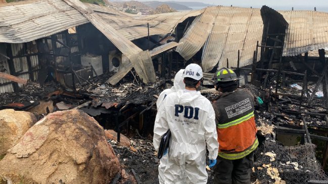 Incendio en Coquimbo dejó un fallecido