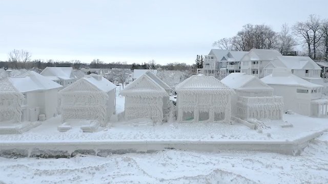 Video] Casas quedan totalmente congeladas por extremo frío en Canadá -  
