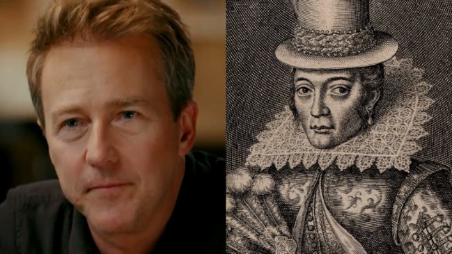 Edward Norton descubrió en un programa de TV que es descendiente de Pocahontas