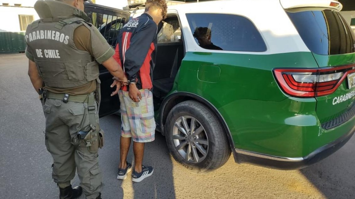 Pistolero mordió a carabinero para evitar su detención en Alto Hospicio