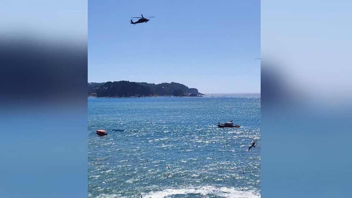 Padre y dos hijos desaparecieron en el mar en Playa Pingueral de Tomé