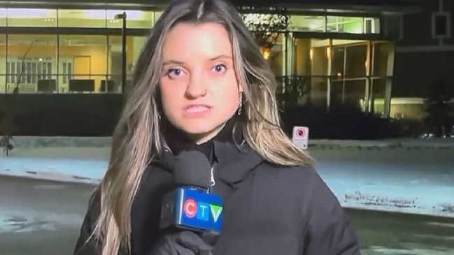 Se tambaleó: Reportera casi se desmaya cuando en pleno despacho en vivo