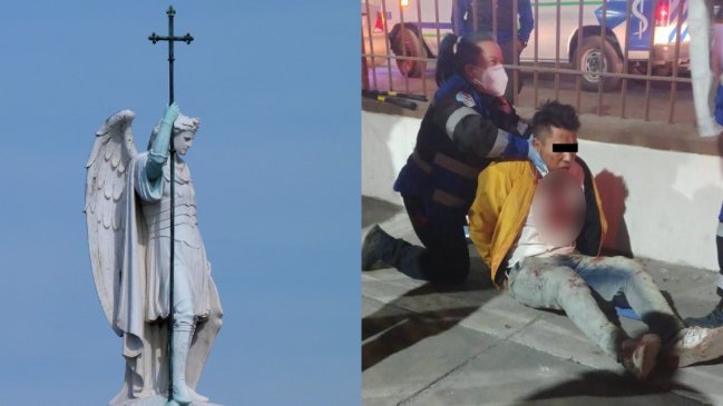   ¿Justicia divina?: Quiso robar una iglesia pero tropezó con una estatua y quedó gravemente herido 