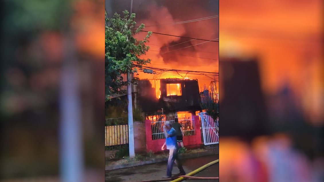 Tres viviendas resultaron destruidas por incendio en Quilicura