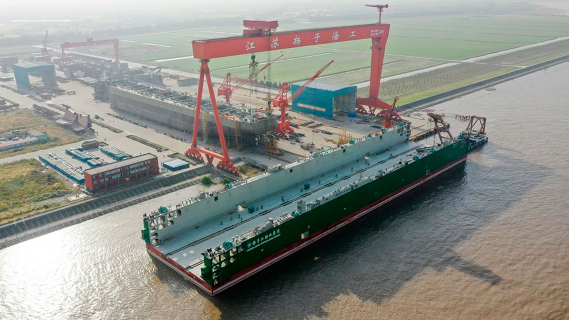 China siguió como líder mundial en construcción naval en 2022