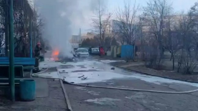 Policía murió por explosión de bomba en un auto en la ciudad ucraniana de Energodar, ocupada por Rusia