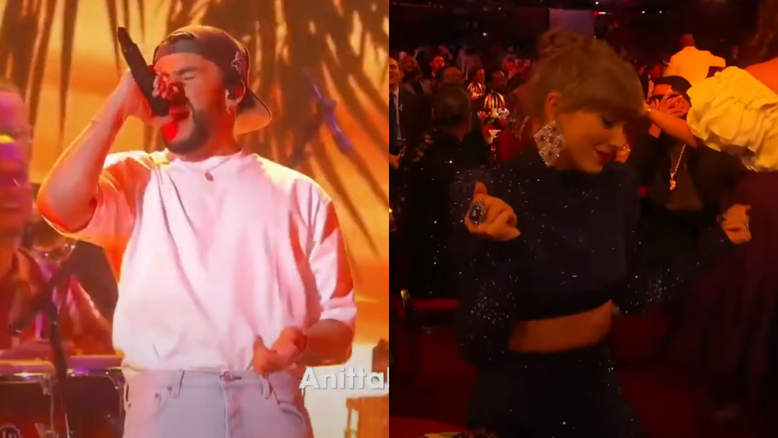 Taylor Swift gozó y bailó con la presentación de Bad Bunny en los Grammys 2023
