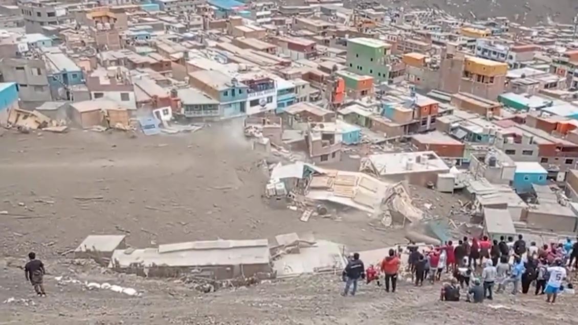 Un alud por fuertes lluvias deja 15 muertos en el sur de Perú