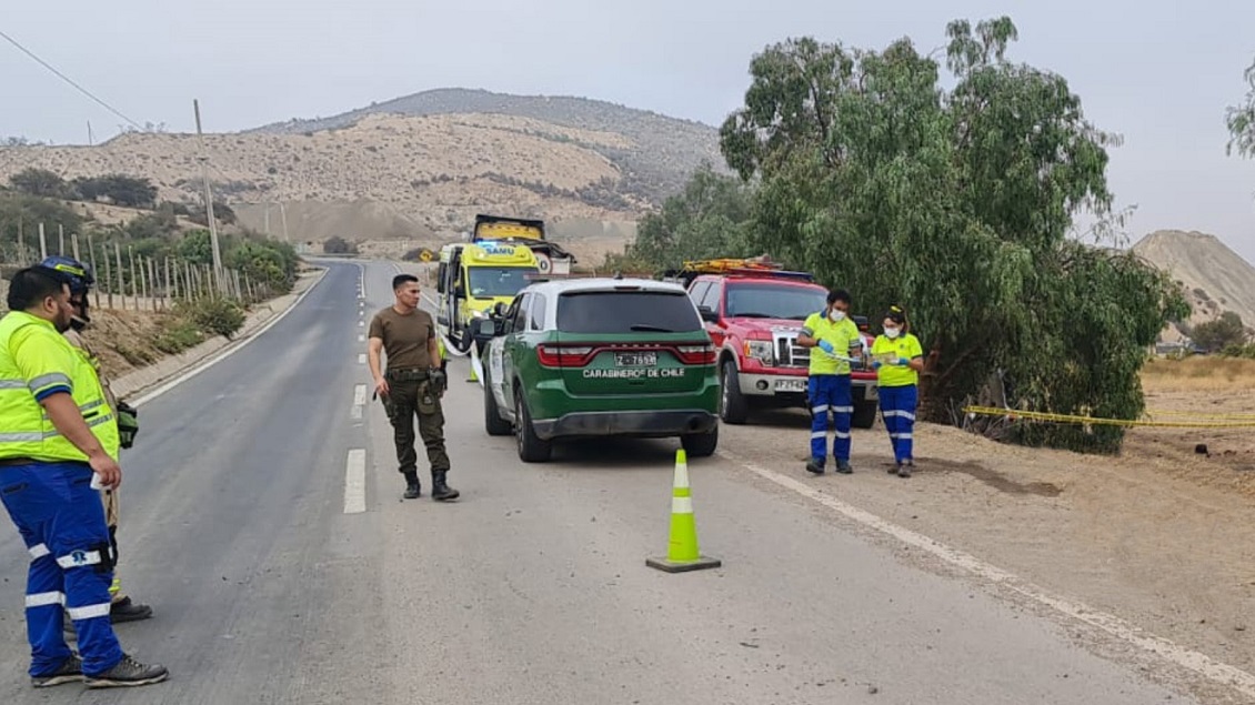 Dos personas murieron tras accidente en ruta de Illapel