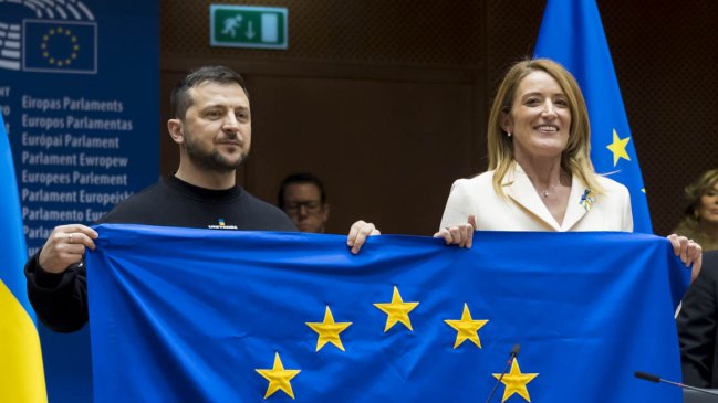 Zelenski ante la Eurocámara: 