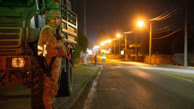 Decretan toque de queda en Coronel a partir de esta medianoche