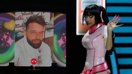   Ricky Martin apareció en Viña 2023: Saludó efusivamente a Paloma Mami en su show 