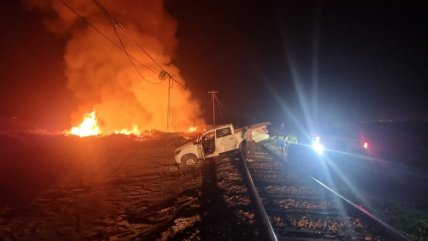   Sujeto encendió fogata tras quedarse atrapado en línea férrea en Quintero 