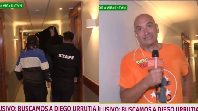Equipo de TVN registró llegada de Diego Urrutia en 