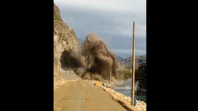 Tronadura de un cerro dejó sin luz por siete horas a Cochrane