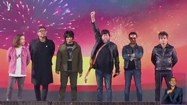 La sorpresiva aparición de Los Bunkers en el show de Fabrizio Copano en Viña 2023