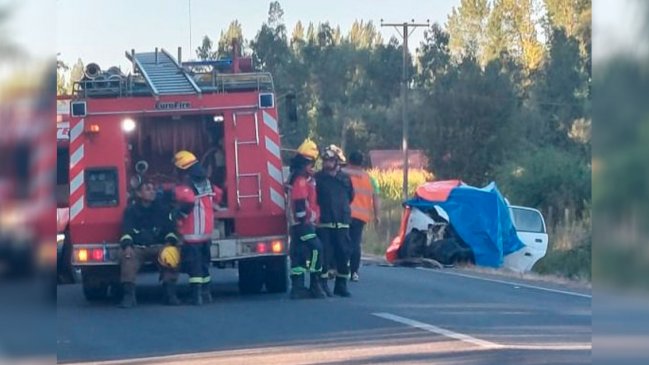 Tres fallecidos y cinco heridos deja accidente en ruta de Longaví