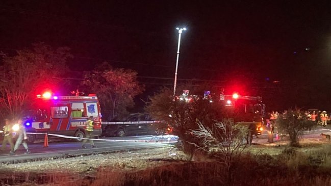 Cuatro integrantes de una familia fallecieron en accidente de tránsito en Tiltil