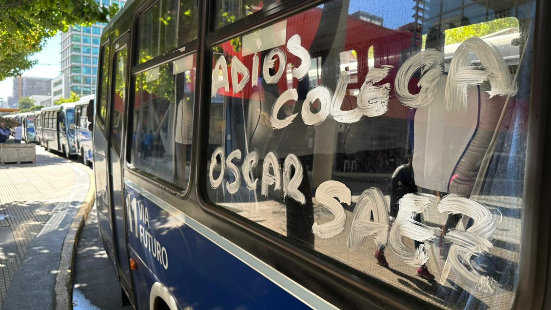 Choferes llegaron hasta Concepción para protestar tras asesinato de colega