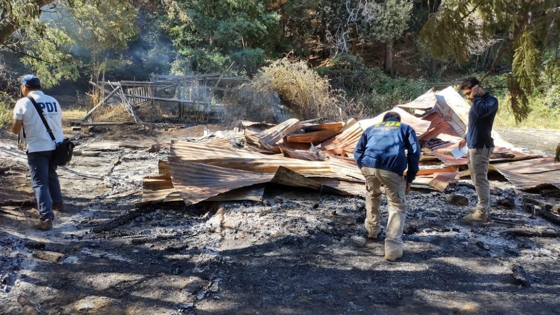 Ataque incendiario consumió una bodega de la Reserva Nacional Malleco