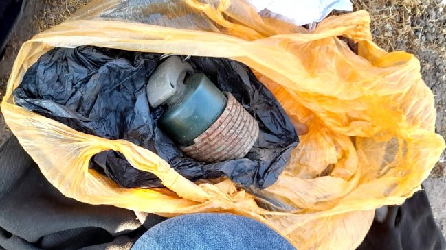  Dos granadas incautadas en procedimientos policiales en Petorca  