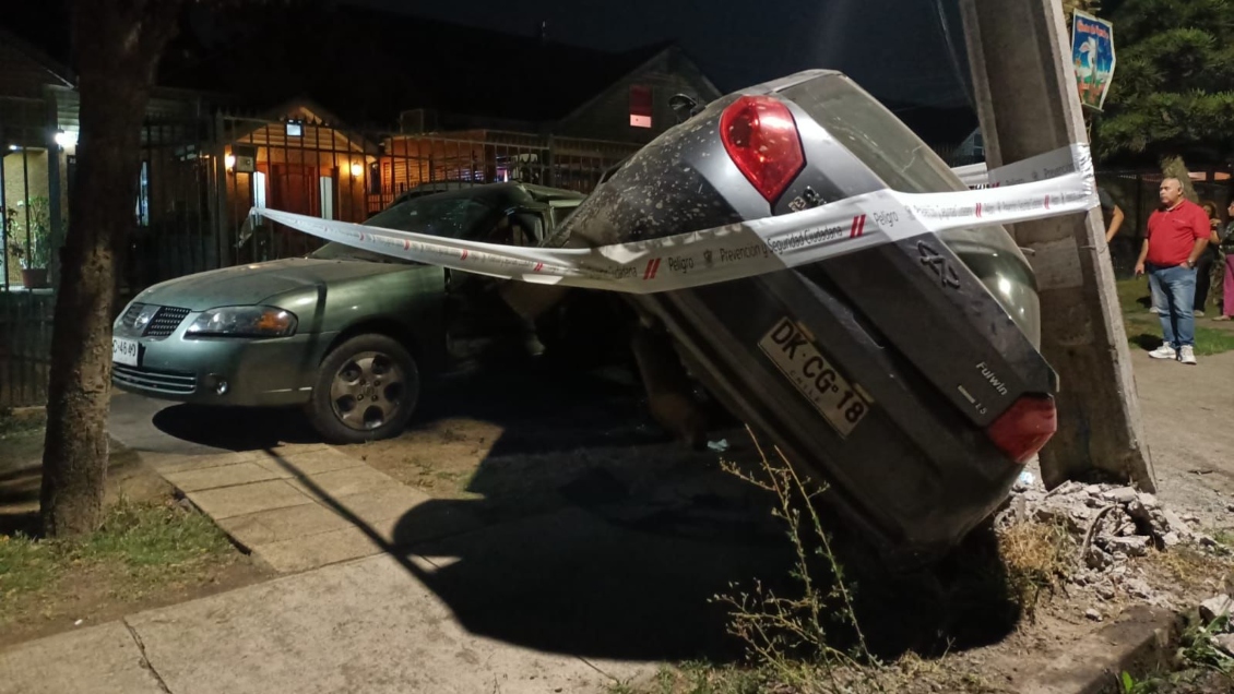 Encerrona en Maipú terminó con choque y un menor de edad detenido