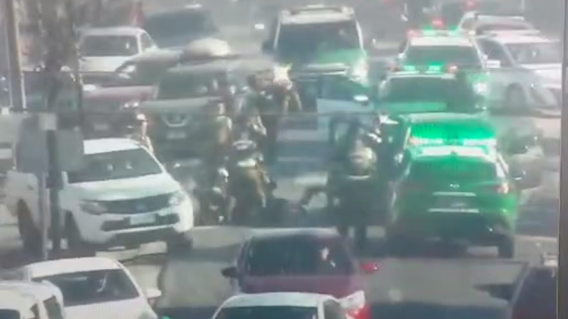 San Bernardo: Delincuentes atropellaron a una persona con auto robado