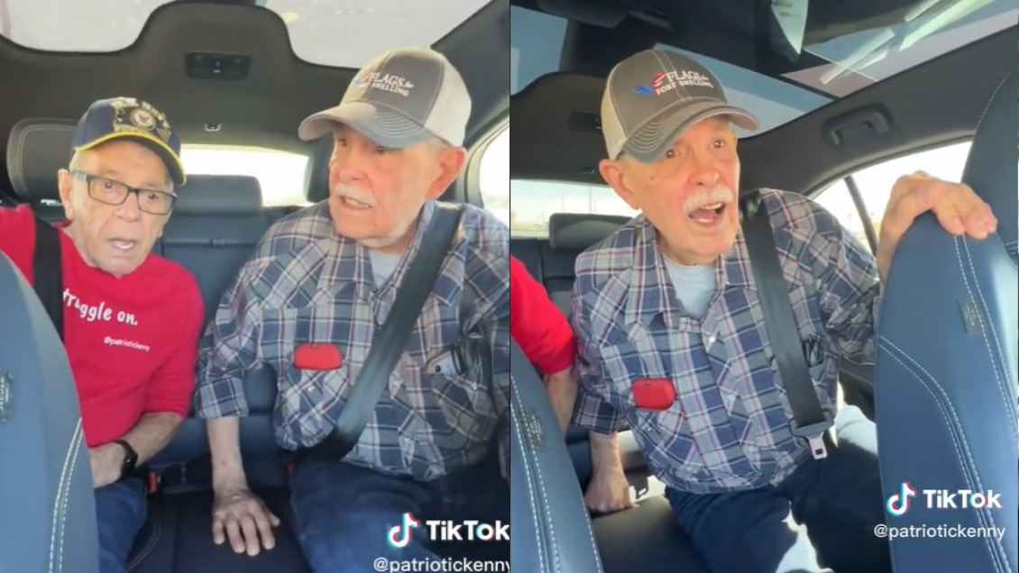 “¿Qué está pasando?”: La divertida reacción de dos ancianos tras subir a un auto con piloto automático