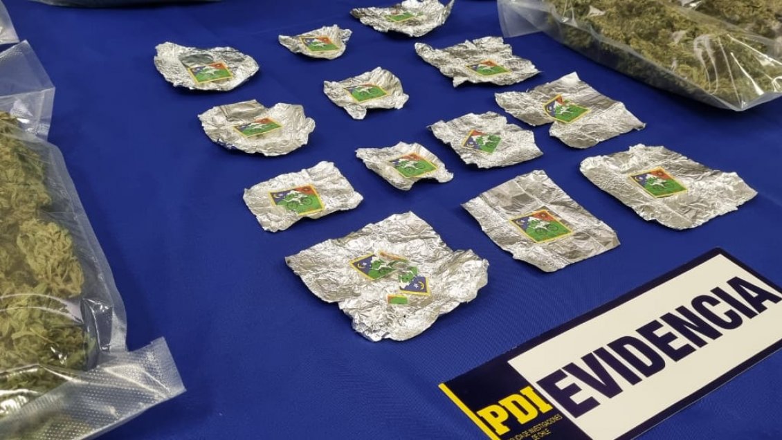 Sujeto mantenía 26 millones de pesos en marihuana y LSD en un departamento de Temuco