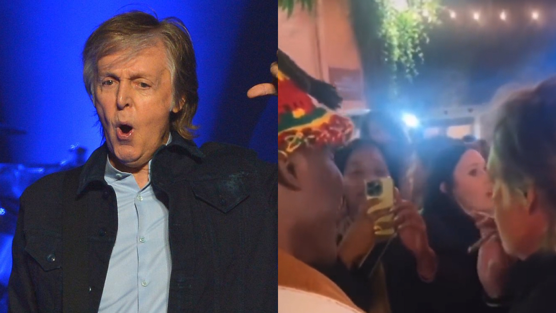 Paul McCartney fue captado disfrutando un cigarrillo de marihuana