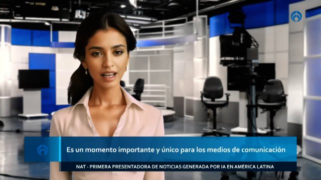 Video Nat La Primera Conductora De Noticias Creada Por Inteligencia Artificial En 7302