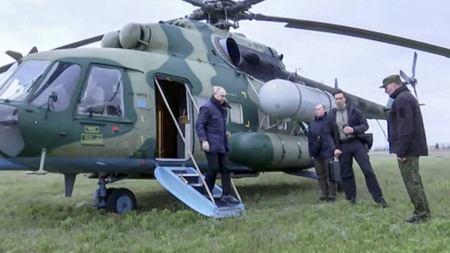 Putin visitó las regiones ucranianas de Jersón y Lugansk