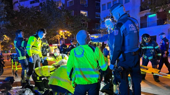 Incendio provocado por una pizza flambeada dejó dos muertos en un restaurante de Madrid