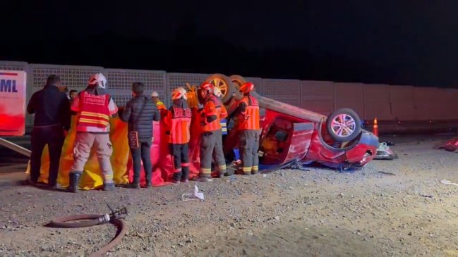 Volcamiento de camioneta en Graneros dejó a cinco fallecidos
