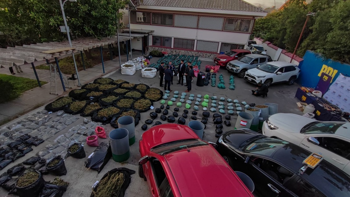 Operativo permitió el decomiso de más de una tonelada de droga en Ovalle