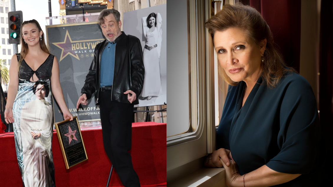 Carrie Fisher es una estrella de Hollywood: Su hija y Mark Hamill encabezaron emotiva ceremonia