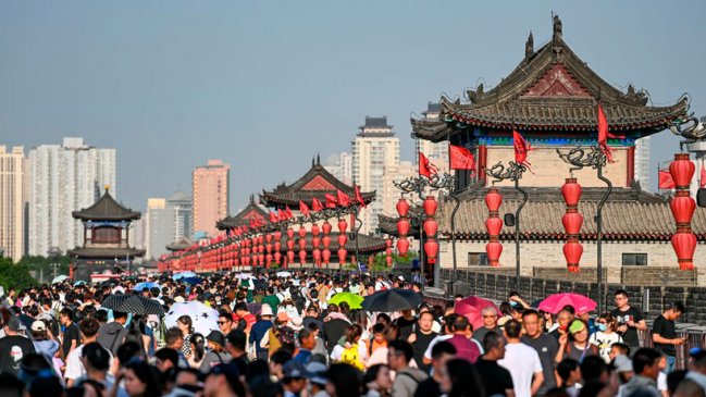 El turismo en China repunta a niveles anteriores a la pandemia -  Cooperativa.cl