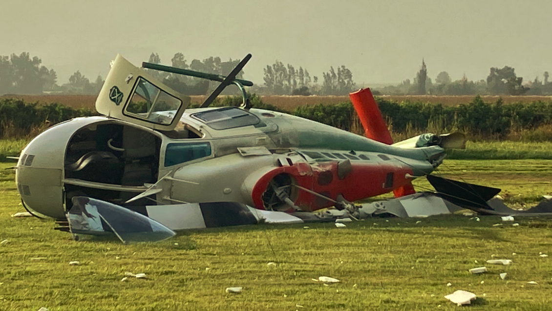 Helicóptero de Carabineros cayó en Melipilla