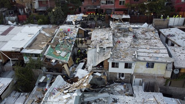 Explosión de gas dejó 12 heridos en el Cerro 18 de Lo Barnechea