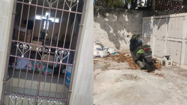 Fue al cementerio y descubrió que una pareja vivía en el mausoleo de su papá: 