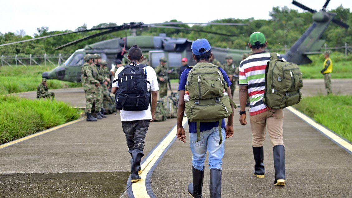 Cerca de un centenar de indígenas se unieron a la búsqueda de niños desaparecidos en Colombia