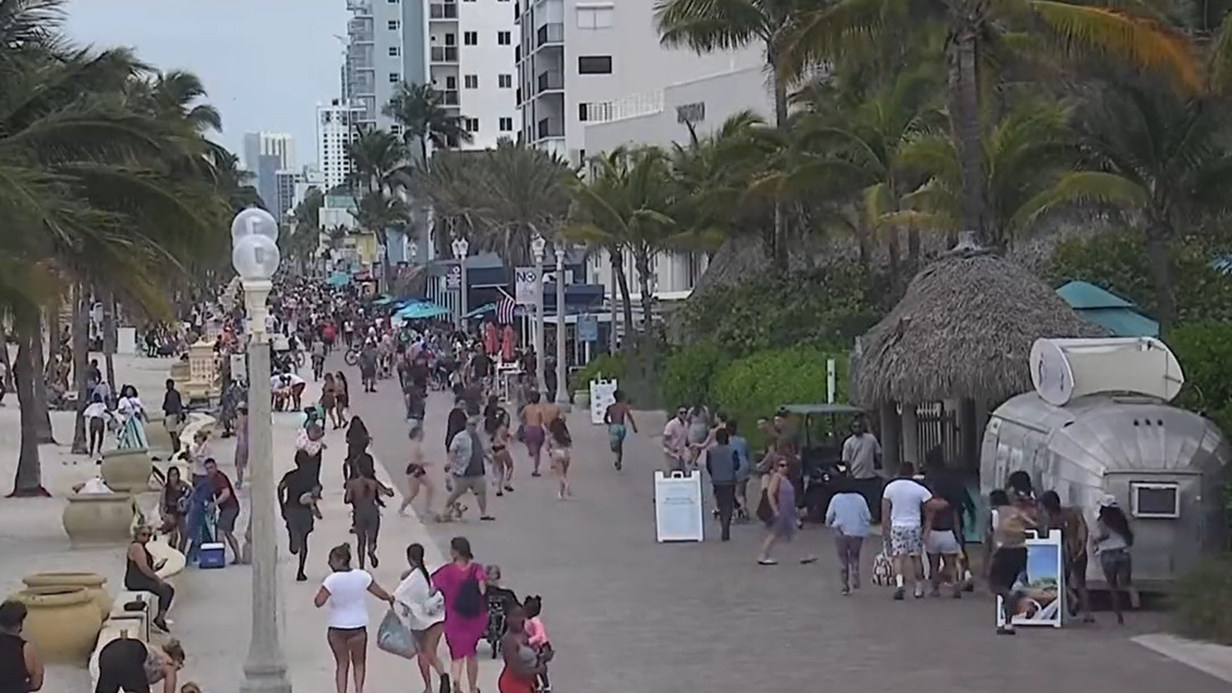 Enfrentamiento a tiros dejó nueve heridos en un paseo playero de Florida
